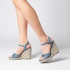 image:imageDREAM PAIRS Wedge Sandals for Women Dressy Summer Platform Espadrille Strappy Casual Braided Heels Comfortable with Open Toe and Ankle StrapDenim Bluedenim