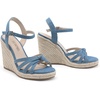 image:imageDREAM PAIRS Wedge Sandals for Women Dressy Summer Platform Espadrille Strappy Casual Braided Heels Comfortable with Open Toe and Ankle StrapDenim Bluedenim