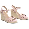 image:imageDREAM PAIRS Wedge Sandals for Women Dressy Summer Platform Espadrille Strappy Casual Braided Heels Comfortable with Open Toe and Ankle StrapPinksuede