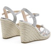 image:imageDREAM PAIRS Wedge Sandals for Women Dressy Summer Platform Espadrille Strappy Casual Braided Heels Comfortable with Open Toe and Ankle StrapSilverglitter