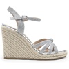 image:imageDREAM PAIRS Wedge Sandals for Women Dressy Summer Platform Espadrille Strappy Casual Braided Heels Comfortable with Open Toe and Ankle StrapSilverglitter