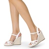 image:imageDREAM PAIRS Wedge Sandals for Women Dressy Summer Platform Espadrille Strappy Casual Braided Heels Comfortable with Open Toe and Ankle StrapWhitepu