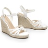 image:imageDREAM PAIRS Wedge Sandals for Women Dressy Summer Platform Espadrille Strappy Casual Braided Heels Comfortable with Open Toe and Ankle StrapWhitepu