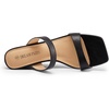 image:imageDREAM PAIRS Women Slides Wedge Sandals Square Open Toe Dress Casual Strappy ShoesBlack