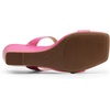 image:imageDREAM PAIRS Women Slides Wedge Sandals Square Open Toe Dress Casual Strappy ShoesHot Pinkpu