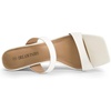 image:imageDREAM PAIRS Women Slides Wedge Sandals Square Open Toe Dress Casual Strappy ShoesWhite