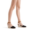 image:imageDREAM PAIRS Womens Ankle Strap Closed Toe Espadrille Wedge Heels SandalsBlack