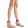 image:imageDREAM PAIRS Womens Ankle Strap Closed Toe Espadrille Wedge Heels SandalsNude
