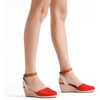 image:imageDREAM PAIRS Womens Ankle Strap Closed Toe Espadrille Wedge Heels SandalsRed