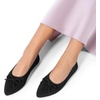 image:imageDREAM PAIRS Womens Ballet Knit Flats Foldable Pointed Toe Comfortable Dressy Flat Shoes with BowKnot Casual Business Work OfficeBlack
