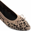 image:imageDREAM PAIRS Womens Ballet Knit Flats Foldable Pointed Toe Comfortable Dressy Flat Shoes with BowKnot Casual Business Work OfficeLeopard