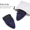 image:imageDREAM PAIRS Womens Ballet Knit Flats Foldable Pointed Toe Comfortable Dressy Flat Shoes with BowKnot Casual Business Work OfficeNavy