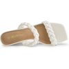 image:imageDREAM PAIRS Womens Braided Straps Wedge Slide SandalsWhite