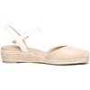 image:imageDREAM PAIRS Womens Closed Toe Elastic Ankle Strap Espadrilles Wedge SandalsApricot