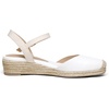 image:imageDREAM PAIRS Womens Closed Toe Elastic Ankle Strap Espadrilles Wedge SandalsCreamyWhite