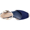 image:imageDREAM PAIRS Womens Closed Toe Elastic Ankle Strap Espadrilles Wedge SandalsNavy
