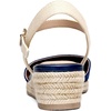 image:imageDREAM PAIRS Womens Closed Toe Elastic Ankle Strap Espadrilles Wedge SandalsNavy