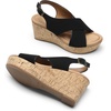 image:imageDREAM PAIRS Womens Comfortable Ankle Strap Platform Wedge Sandals for Women Casual Dressy SummerBlack
