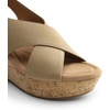 image:imageDREAM PAIRS Womens Comfortable Ankle Strap Platform Wedge Sandals for Women Casual Dressy SummerKhaki
