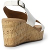 image:imageDREAM PAIRS Womens Comfortable Ankle Strap Platform Wedge Sandals for Women Casual Dressy SummerWhite