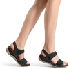 image:imageDREAM PAIRS Womens Comfortable Dressy Flats Sandals Open Toe One Band Casual Walking Sandals for SummerBlack