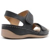 image:imageDREAM PAIRS Womens Comfortable Dressy Flats Sandals Open Toe One Band Casual Walking Sandals for SummerBlack