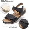 image:imageDREAM PAIRS Womens Comfortable Dressy Flats Sandals Open Toe One Band Casual Walking Sandals for SummerBlack