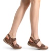 image:imageDREAM PAIRS Womens Comfortable Dressy Flats Sandals Open Toe One Band Casual Walking Sandals for SummerBrown
