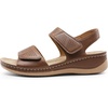 image:imageDREAM PAIRS Womens Comfortable Dressy Flats Sandals Open Toe One Band Casual Walking Sandals for SummerBrown