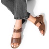image:imageDREAM PAIRS Womens Comfortable Dressy Flats Sandals Open Toe One Band Casual Walking Sandals for SummerBrown
