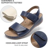 image:imageDREAM PAIRS Womens Comfortable Dressy Flats Sandals Open Toe One Band Casual Walking Sandals for SummerNavy