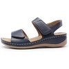 image:imageDREAM PAIRS Womens Comfortable Dressy Flats Sandals Open Toe One Band Casual Walking Sandals for SummerNavy
