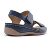 image:imageDREAM PAIRS Womens Comfortable Dressy Flats Sandals Open Toe One Band Casual Walking Sandals for SummerNavy