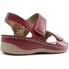 image:imageDREAM PAIRS Womens Comfortable Dressy Flats Sandals Open Toe One Band Casual Walking Sandals for SummerRed