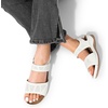 image:imageDREAM PAIRS Womens Comfortable Dressy Flats Sandals Open Toe One Band Casual Walking Sandals for SummerWhite