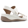 image:imageDREAM PAIRS Womens Comfortable Dressy Flats Sandals Open Toe One Band Casual Walking Sandals for SummerWhite