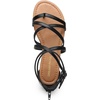 image:imageDREAM PAIRS Womens Dressy Gladiator Summer Cross Strappy Sandals Comfort Flat Casual Beach Fisherman Thong sandalsBlackpu
