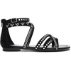 image:imageDREAM PAIRS Womens Dressy Gladiator Summer Cross Strappy Sandals Comfort Flat Casual Beach Fisherman Thong sandalsBlacksuede