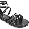 image:imageDREAM PAIRS Womens Dressy Gladiator Summer Cross Strappy Sandals Comfort Flat Casual Beach Fisherman Thong sandalsBlacksuede