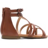 image:imageDREAM PAIRS Womens Dressy Gladiator Summer Cross Strappy Sandals Comfort Flat Casual Beach Fisherman Thong sandalsBrown