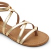 image:imageDREAM PAIRS Womens Dressy Gladiator Summer Cross Strappy Sandals Comfort Flat Casual Beach Fisherman Thong sandalsGold