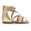 image:imageDREAM PAIRS Womens Dressy Gladiator Summer Cross Strappy Sandals Comfort Flat Casual Beach Fisherman Thong sandalsGold