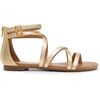 image:imageDREAM PAIRS Womens Dressy Gladiator Summer Cross Strappy Sandals Comfort Flat Casual Beach Fisherman Thong sandalsGold