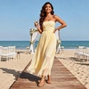 image:imageDREAM PAIRS Womens Dressy Gladiator Summer Cross Strappy Sandals Comfort Flat Casual Beach Fisherman Thong sandalsGold