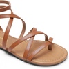 image:imageDREAM PAIRS Womens Dressy Gladiator Summer Cross Strappy Sandals Comfort Flat Casual Beach Fisherman Thong sandalsTan