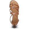image:imageDREAM PAIRS Womens Dressy Gladiator Summer Cross Strappy Sandals Comfort Flat Casual Beach Fisherman Thong sandalsTan