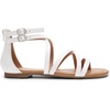 image:imageDREAM PAIRS Womens Dressy Gladiator Summer Cross Strappy Sandals Comfort Flat Casual Beach Fisherman Thong sandalsWhite