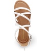 image:imageDREAM PAIRS Womens Dressy Gladiator Summer Cross Strappy Sandals Comfort Flat Casual Beach Fisherman Thong sandalsWhite