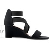 image:imageDREAM PAIRS Womens Elastic Ankle Strap Low Wedge Sandals Comfortable Dressy Heels for Summer Formal and Special OccasionsBlack
