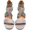 image:imageDREAM PAIRS Womens Elastic Ankle Strap Low Wedge Sandals Comfortable Dressy Heels for Summer Formal and Special OccasionsGrey